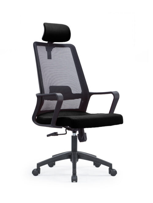 Ergo Shield Black High Support Office Chair