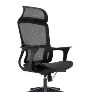 BL-834A  Adjustable Headrest White Office Chair