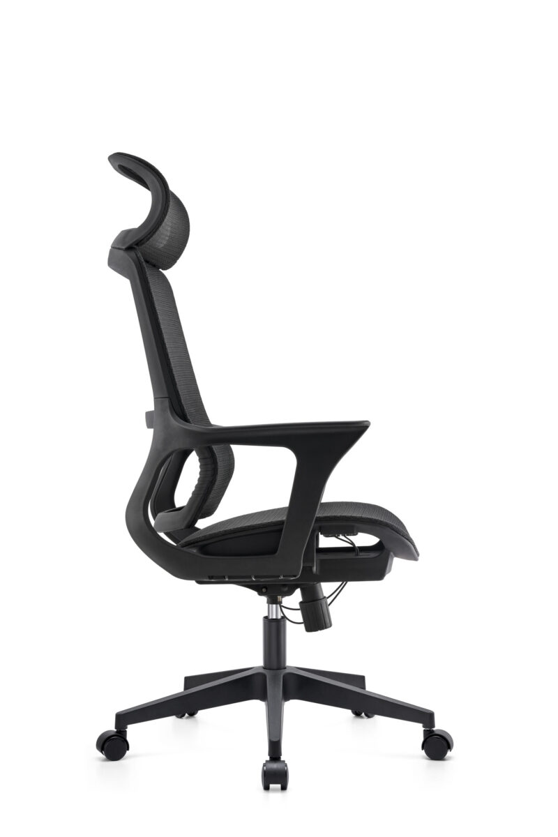 BL-834A  Adjustable Headrest White Office Chair