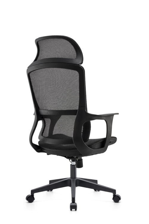 BL-834A  Adjustable Headrest White Office Chair