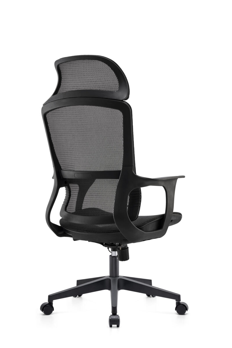 BL-834A  Adjustable Headrest White Office Chair