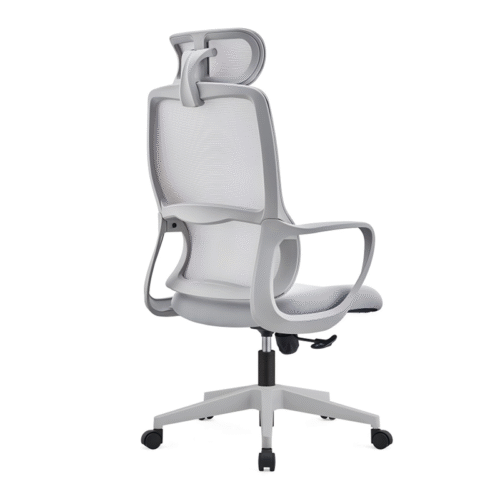 BL-852AG  Modern Office White Mesh Swivel Chair