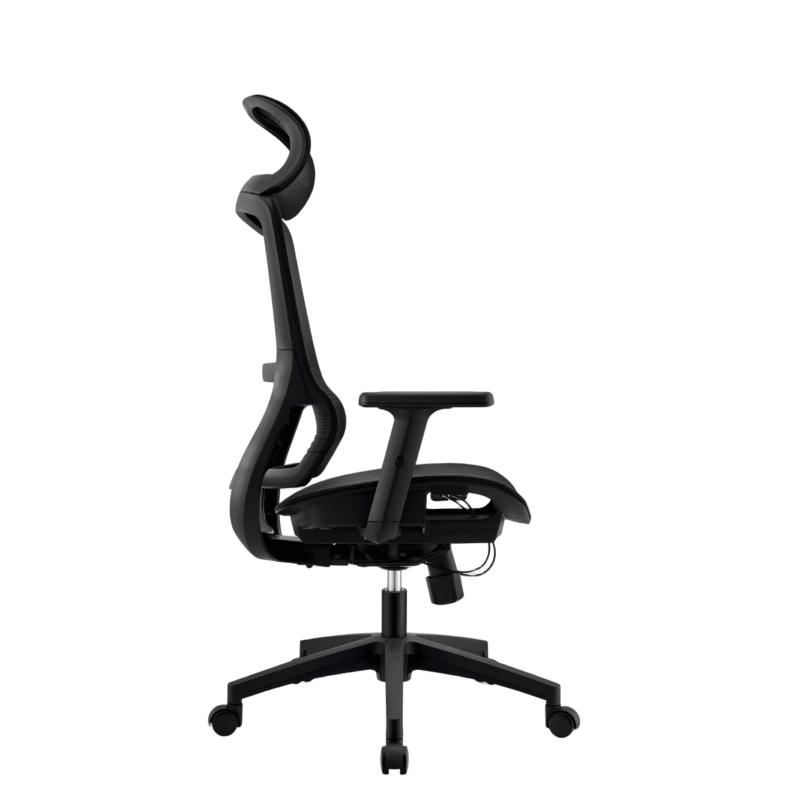 BL-834A-1  Adjustable Headrest White Office Chair