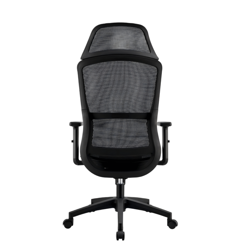 BL-834A-1  Adjustable Headrest White Office Chair