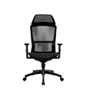 BL-834A-1  Adjustable Headrest White Office Chair