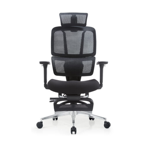 BL0034AM —T  Modern High-End Executive Chair for Bosses - PU Leather Finish, Lumbar Cushion And Armrest Adjustment Office Chair
