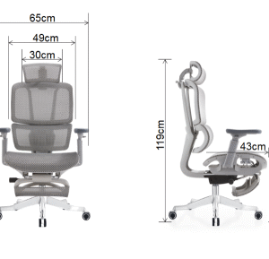 BL0034AG-T Premium Boss Chair for Managers - Adjustable Height, Swivel Function And Breathable Mesh Office Chair